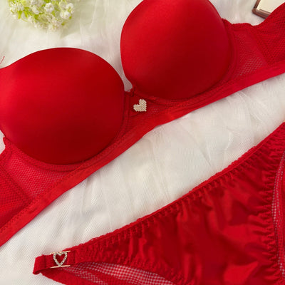 Silk Padded Stylish  Bra & Panty Set