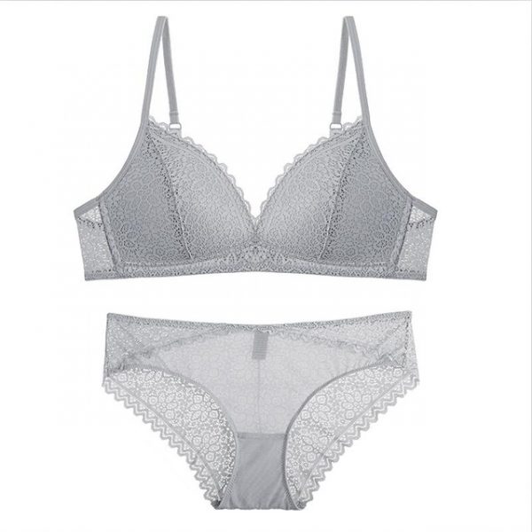 FRONT NET V SHAPE BRA SET SUPER SOFT