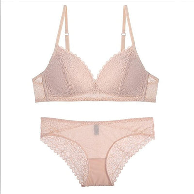 FRONT NET V SHAPE BRA SET SUPER SOFT
