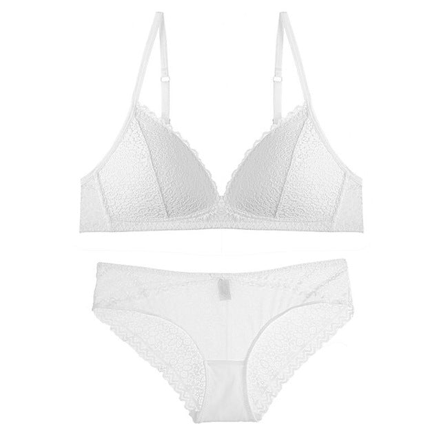 FRONT NET V SHAPE BRA SET SUPER SOFT