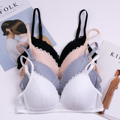 FRONT NET V SHAPE BRA SET SUPER SOFT