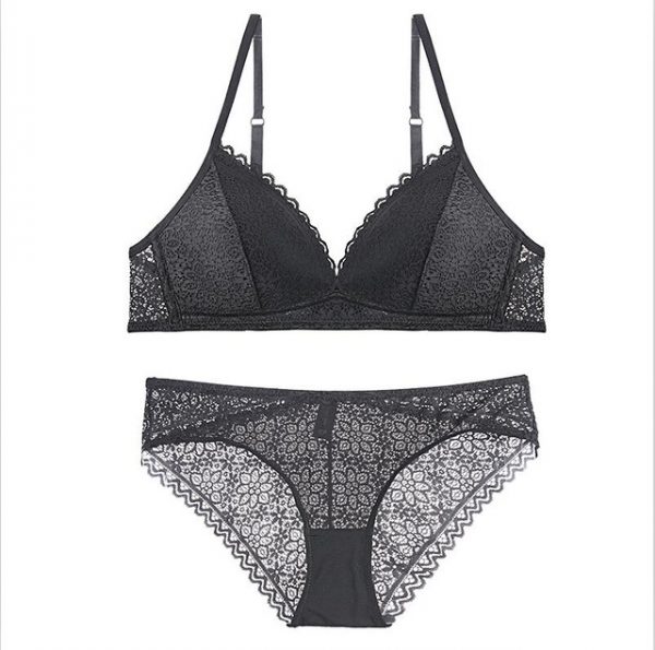 FRONT NET V SHAPE BRA SET SUPER SOFT