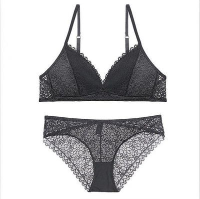 FRONT NET V SHAPE BRA SET SUPER SOFT