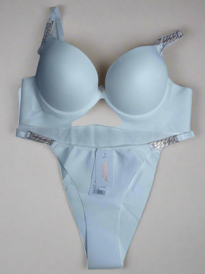 LOOP BUCKLE THIN PAD BRA SET SILK STUFF